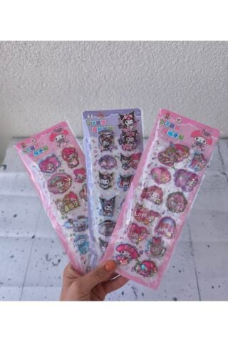 Kuromi Sulu Simli Sticker Etiket 1 ADET