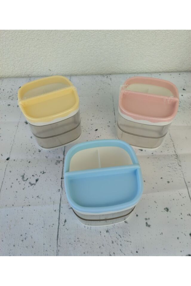 1 Adet Masaüstü Kalemlik Organizer 5 Bölmeli 11x11 cm STİCKER HEDİYELİ