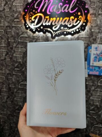 PARLAK DOKULU KAPAK AJANDA DEFTER