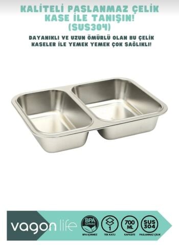 BACK TO SCHOLL ÇELİK BESLENME KABI