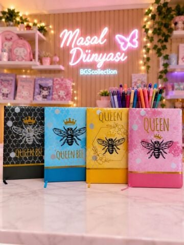 QUEEN BEE AJANDA TARİHSİZ AJANDA DEFTER