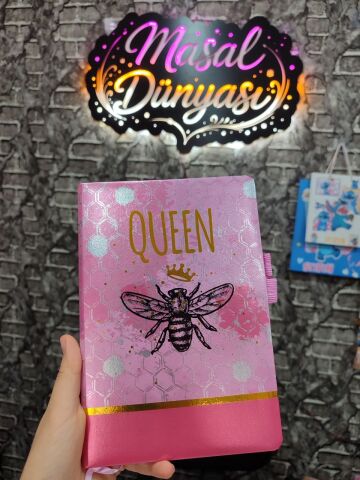 QUEEN BEE AJANDA TARİHSİZ AJANDA DEFTER