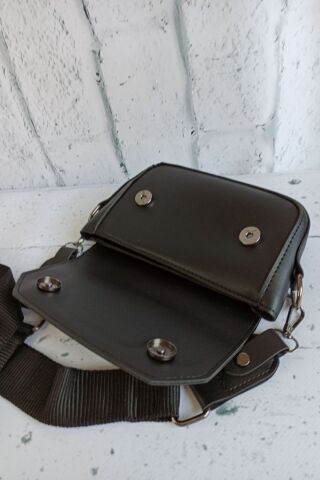 Çapraz Çanta Omuz Çantası Renkli Çantalar Clutch Çanta Siyah - Tek Ebat