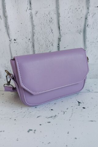 Çapraz Çanta Omuz Çantası Renkli Çantalar Clutch Çanta Lila - Tek Ebat