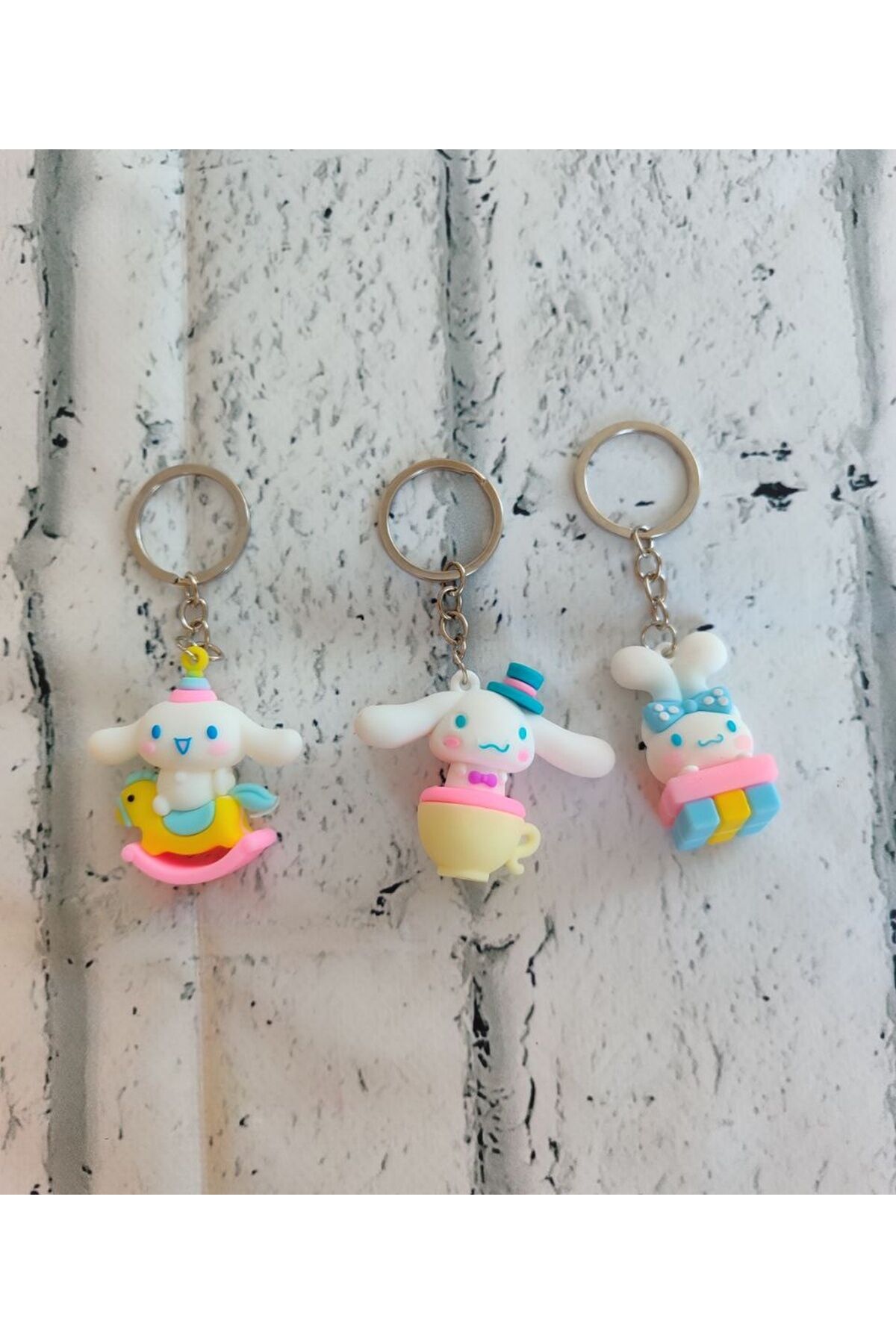 Cinnamoroll Silikon Anahtarlık 3D Silikon Anahtarlık Çanta Süsü Sanrio Anahtarlık 1 Adet Fiyatıdır