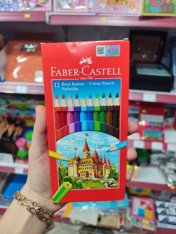FABER CASTEL 12 RENK KURU BOYA KALEMİ