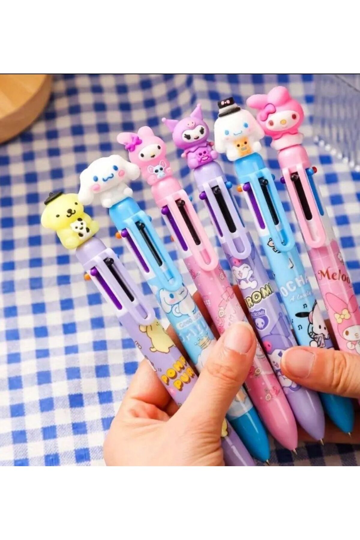 Sanrio 10 Lu Tükenmez Kalem 10 Ayrı Renk, 1 Adet