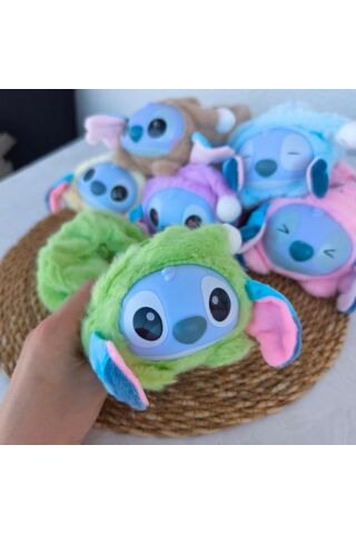 Stitch Peluş İpli Kalem Kutusu İthal Kalemlik 1 ADET Yeşil