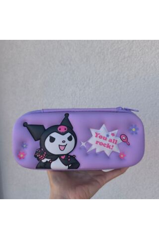 Kuromi Kalem Kutusu Eva Kalemlik 1 ADET Mor-Pembe