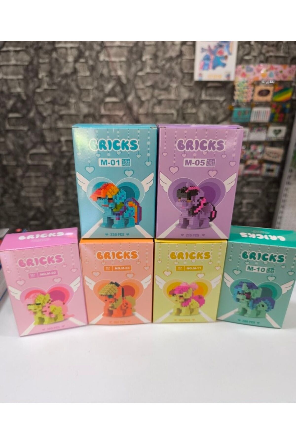 1 ADET My Little Ponny Lego Bricks Yapı Oyuncak