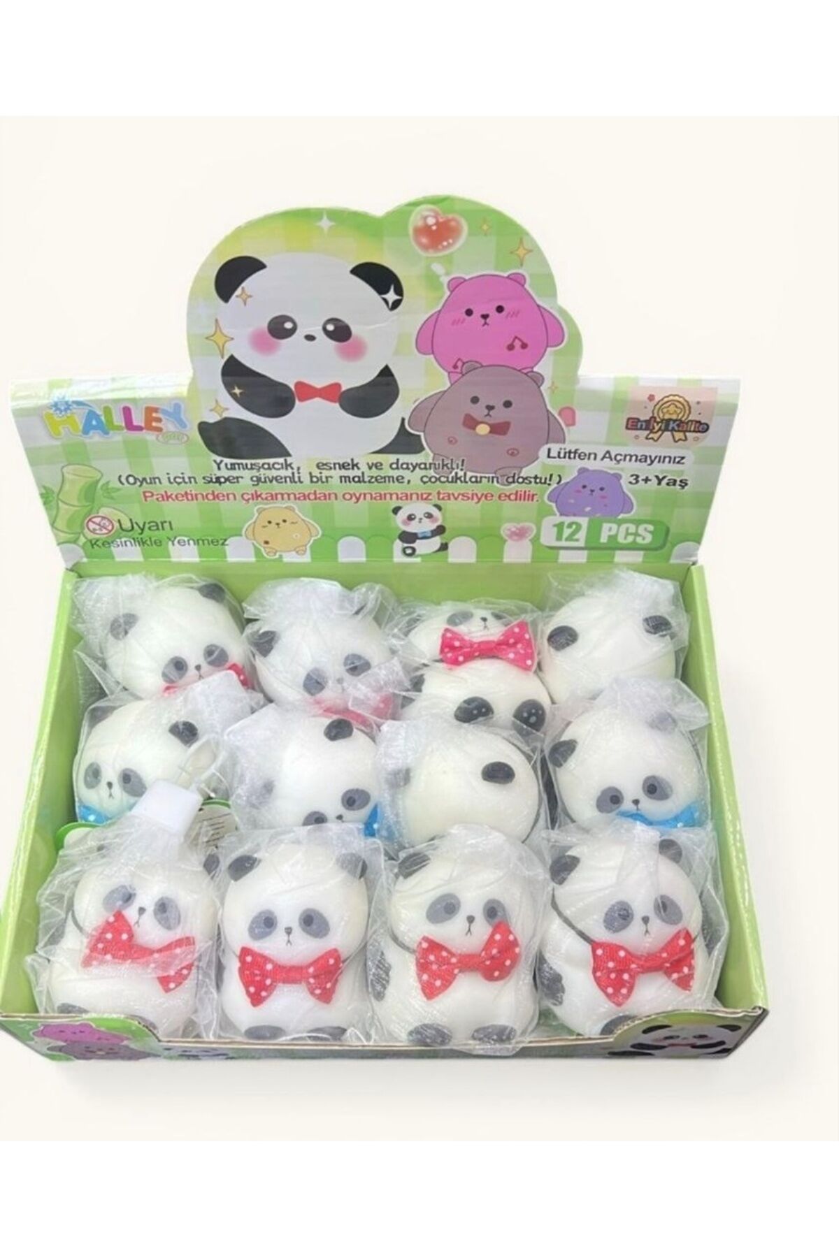 Panda Fileli Squishy Moj Moj Oyuncak Yumuşak 1 ADET Sukuşi Oyuncak