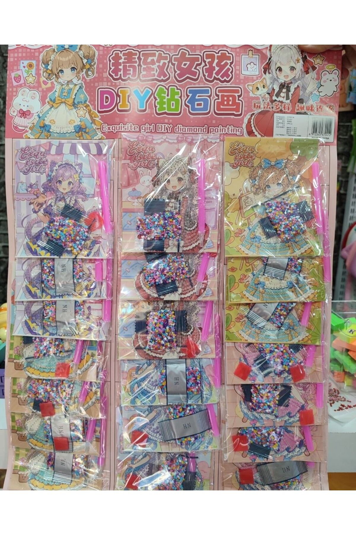 Anime Prenses Elmas Dizme Boyama Seti 1 ADET