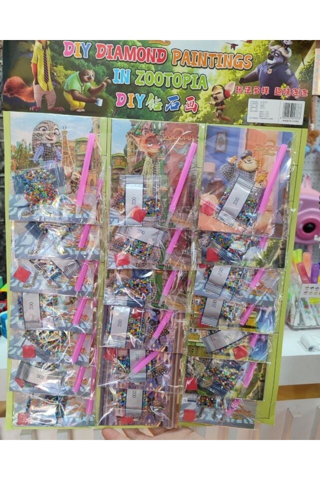 Zootopia Elmas Dizme Boyama Seti 1 ADET