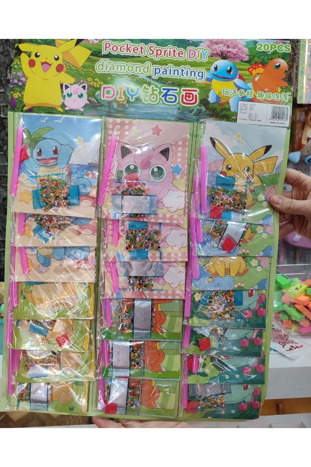Pokemon Elmas Dizme Boyama Seti 1 ADET
