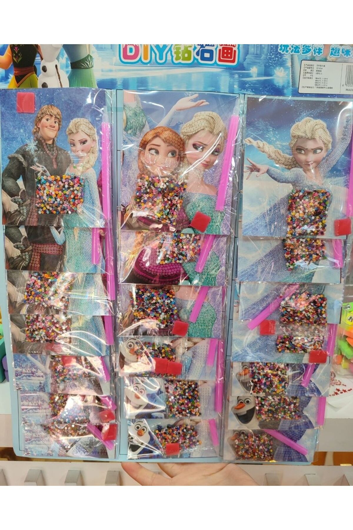 Frozen Elsa Elmas Dizme Boyama Seti 1 ADET