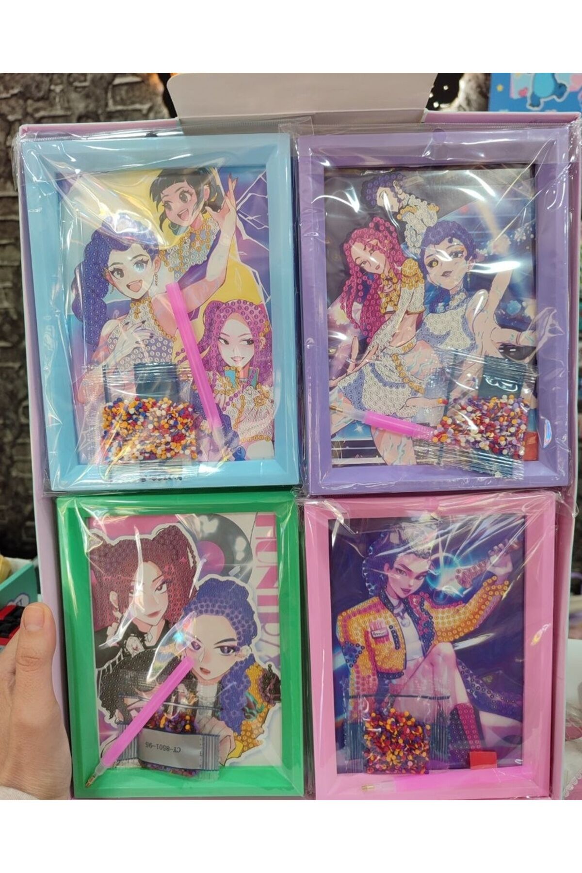 K-Pop Elmas Dizme Boyama Seti 13,5x18 cm 1 ADET