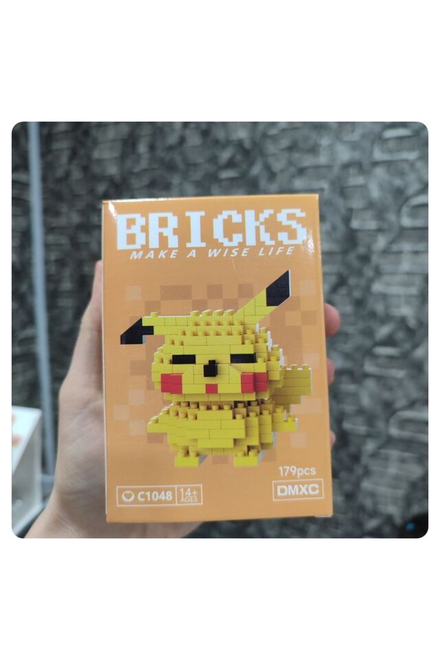 1 ADET Bricks Yılbaşı Temalı,Capybara,Pikachu,Süngerbop Yapı Oyuncak