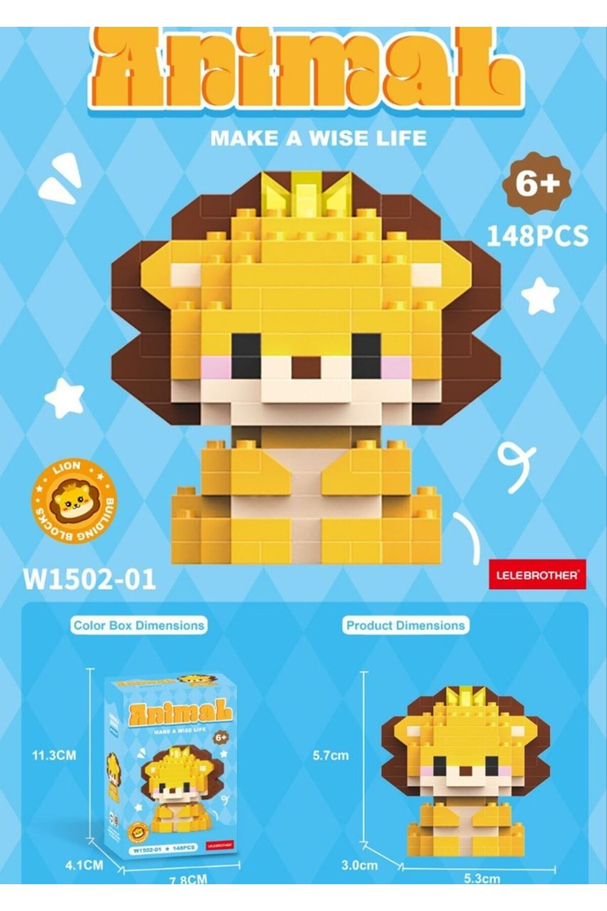 Aslan Model Bricks Yapı Oyuncak Lego 1 ADET