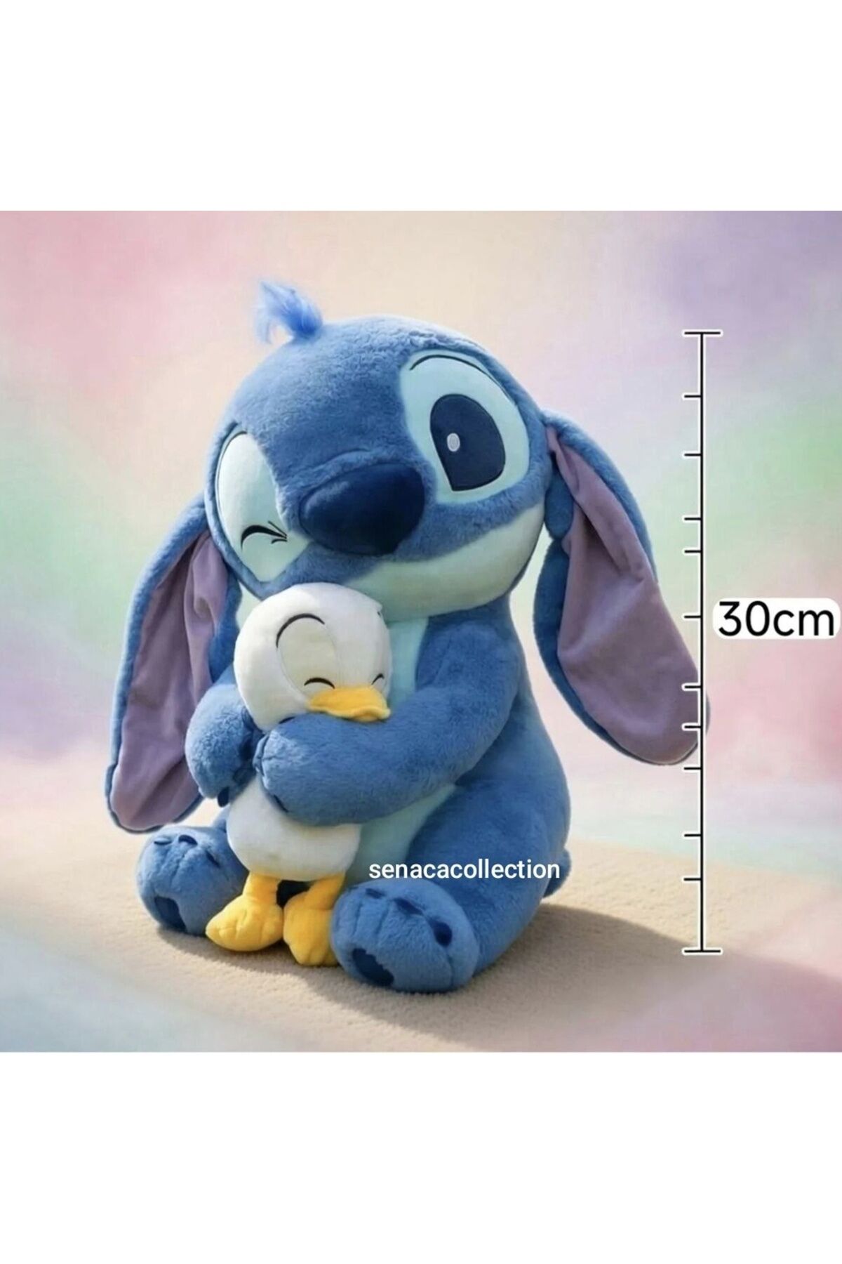 30 cm Ördek Oyuncaklı Stitch Peluş Oyuncak 1 ADET