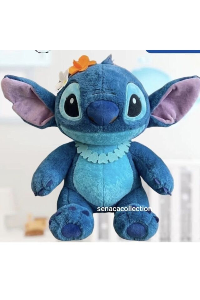 50 cm Kolyeli Stitch Lilo Peluş Oyuncak Büyük Boy 1 ADET