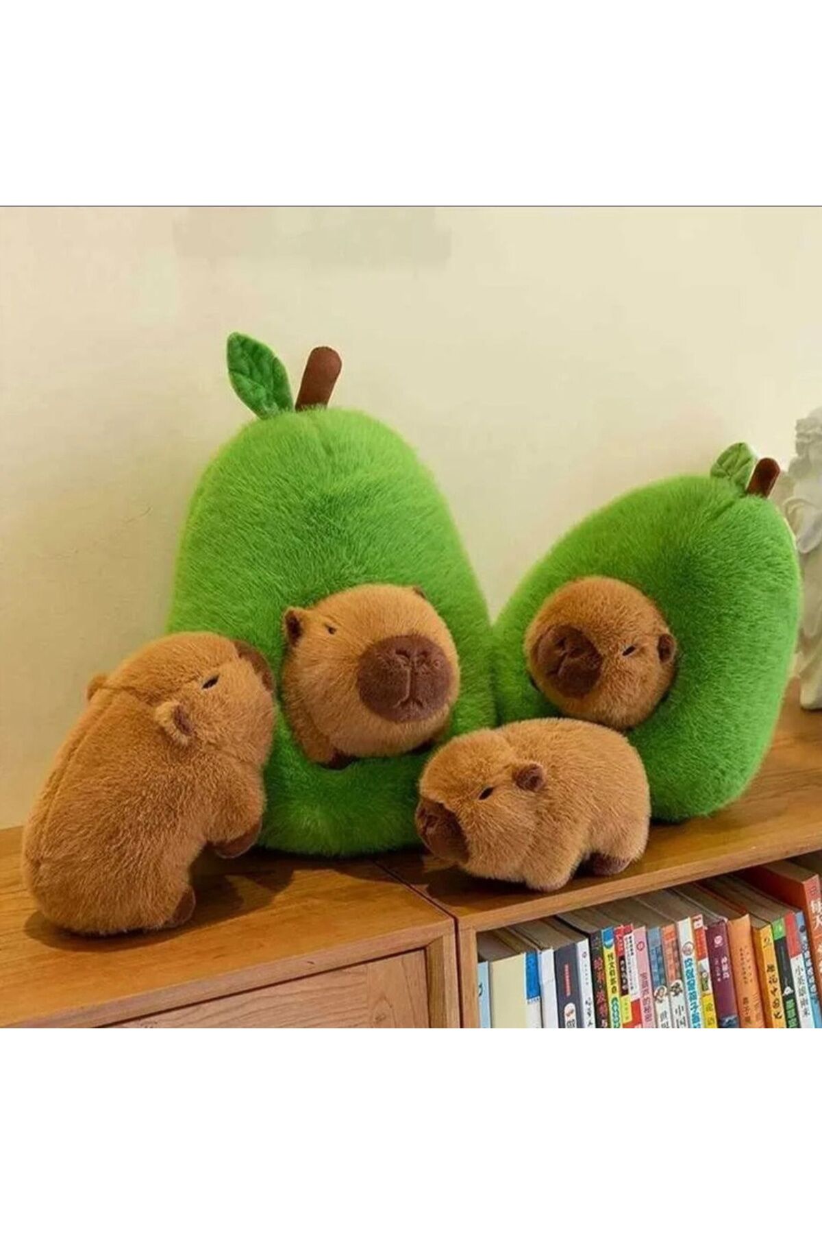 35 cm Avakadolu Capybara Peluş Oyuncak 1 ADET
