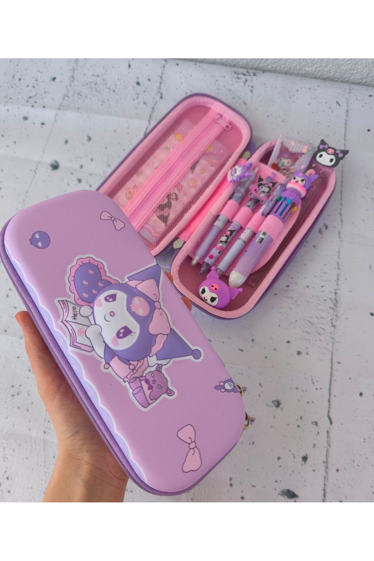 Pembe Lila-Beyaz