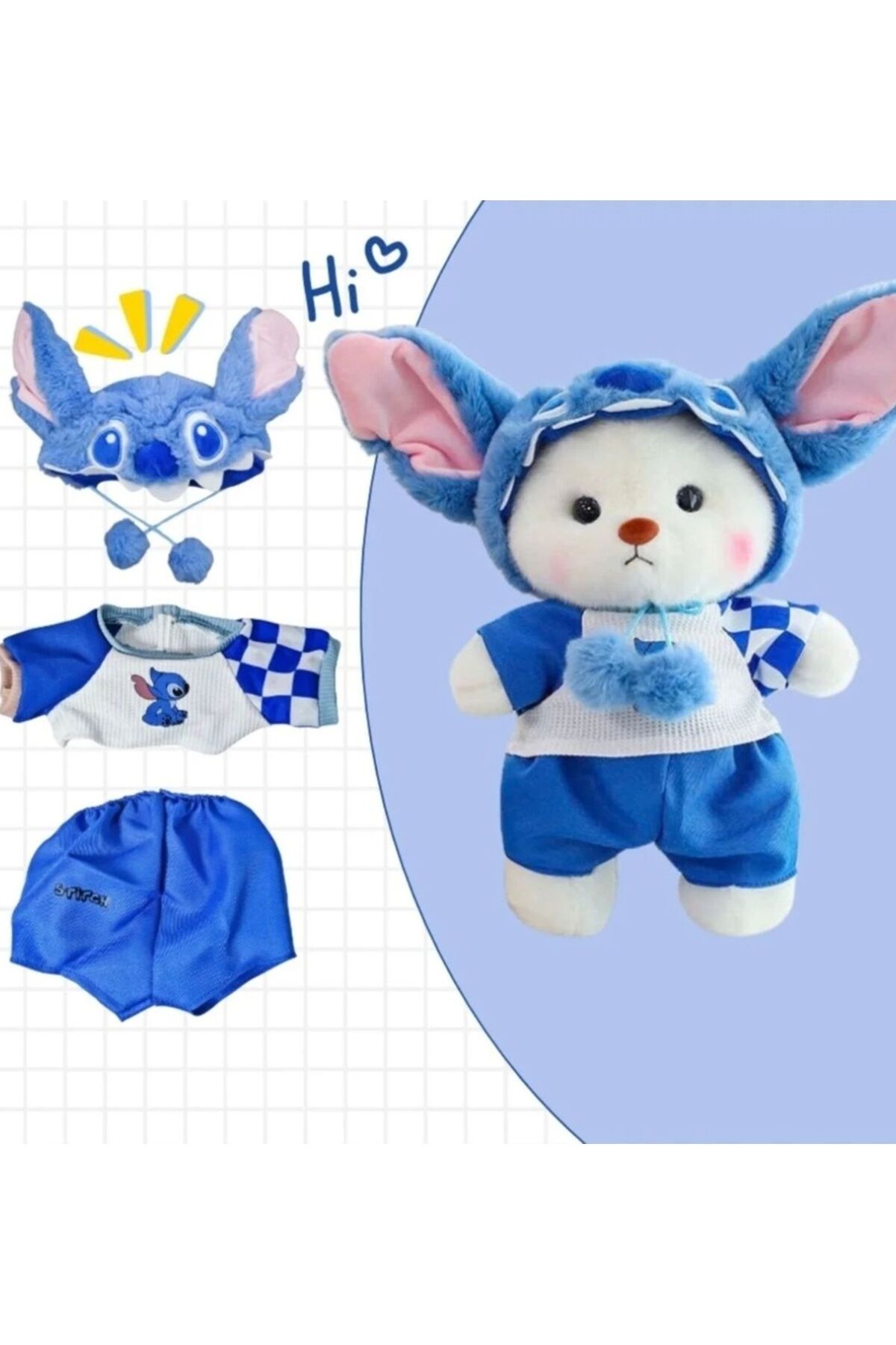 30 cm Elbiseli Peluş Oyuncak 1 ADET