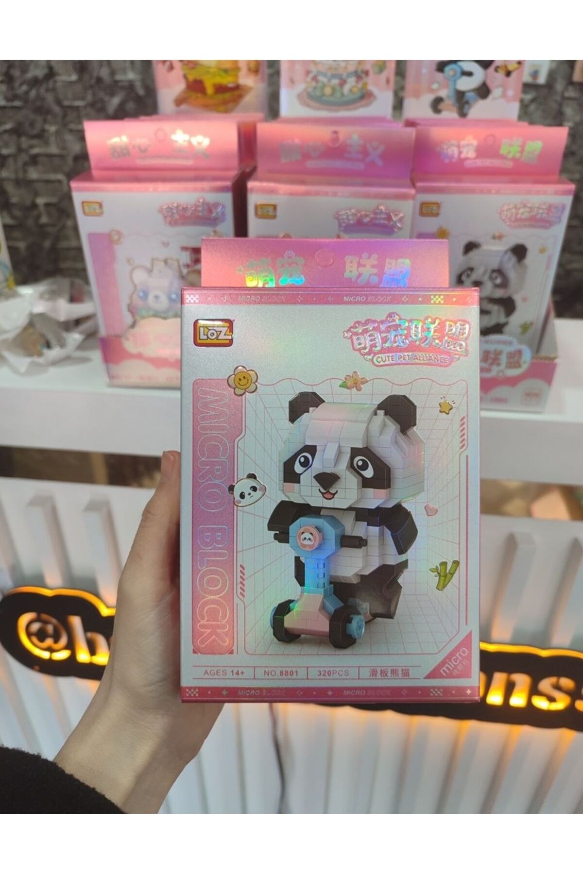 Vagonlife Loz Micro Block Panda 320 Parça LZ-8801