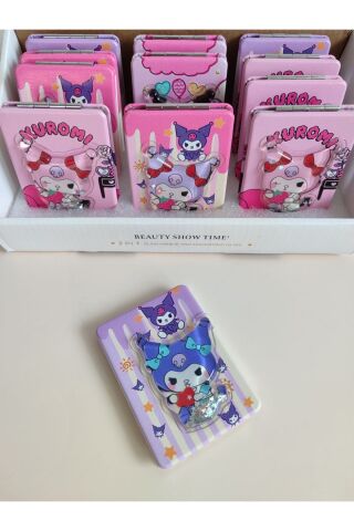 Hello Kitty Sulu Çanta Aynası Simli Ayna Makyaj Aynası Cep Ayna Katlanır Ayna 1 Adet Karışık11 - 8 x 7