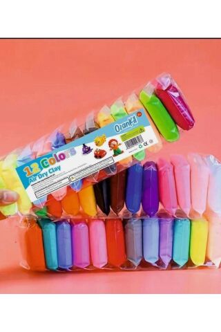 Air Clay Zıplayan Kil Hava ile Kuruyan Kil Oyun Hamuru 1 PAKET (12 ADET)