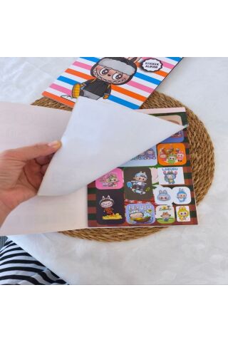 Labubu Sticker Kitabı 16 Sayfa Sticker Albüm 1 ADET