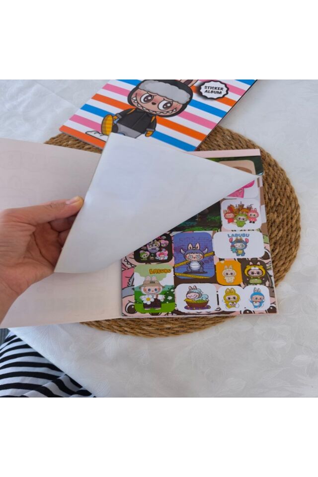 Labubu Sticker Kitabı 16 Sayfa Sticker Albüm 1 ADET