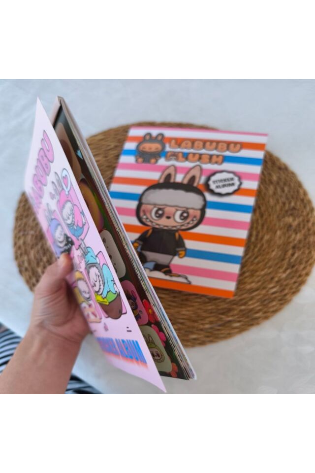 Labubu Sticker Kitabı 16 Sayfa Sticker Albüm 1 ADET