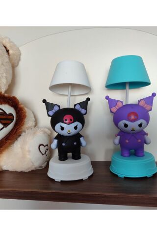 Abajur Model Sanrio Karakterli Masa Lambası Gece Lambası Kalemtraşlı Sticker Hediyeli 1 ADET Karışık1 - 20 x 8
