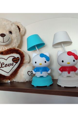 Abajur Model Sanrio Karakterli Masa Lambası Gece Lambası Kalemtraşlı Sticker Hediyeli 1 ADET Karışık2 - 20 x 8