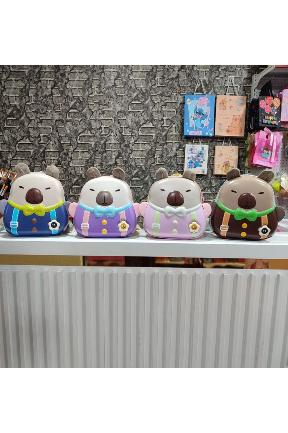 Capybara Işıklı Çocuk Çantası 29x28 cm 1 ADET