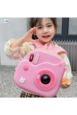 Işıklı Fotoğraf Makine Görünümlü Çocuk Çanta 27x27 cm 1 ADET