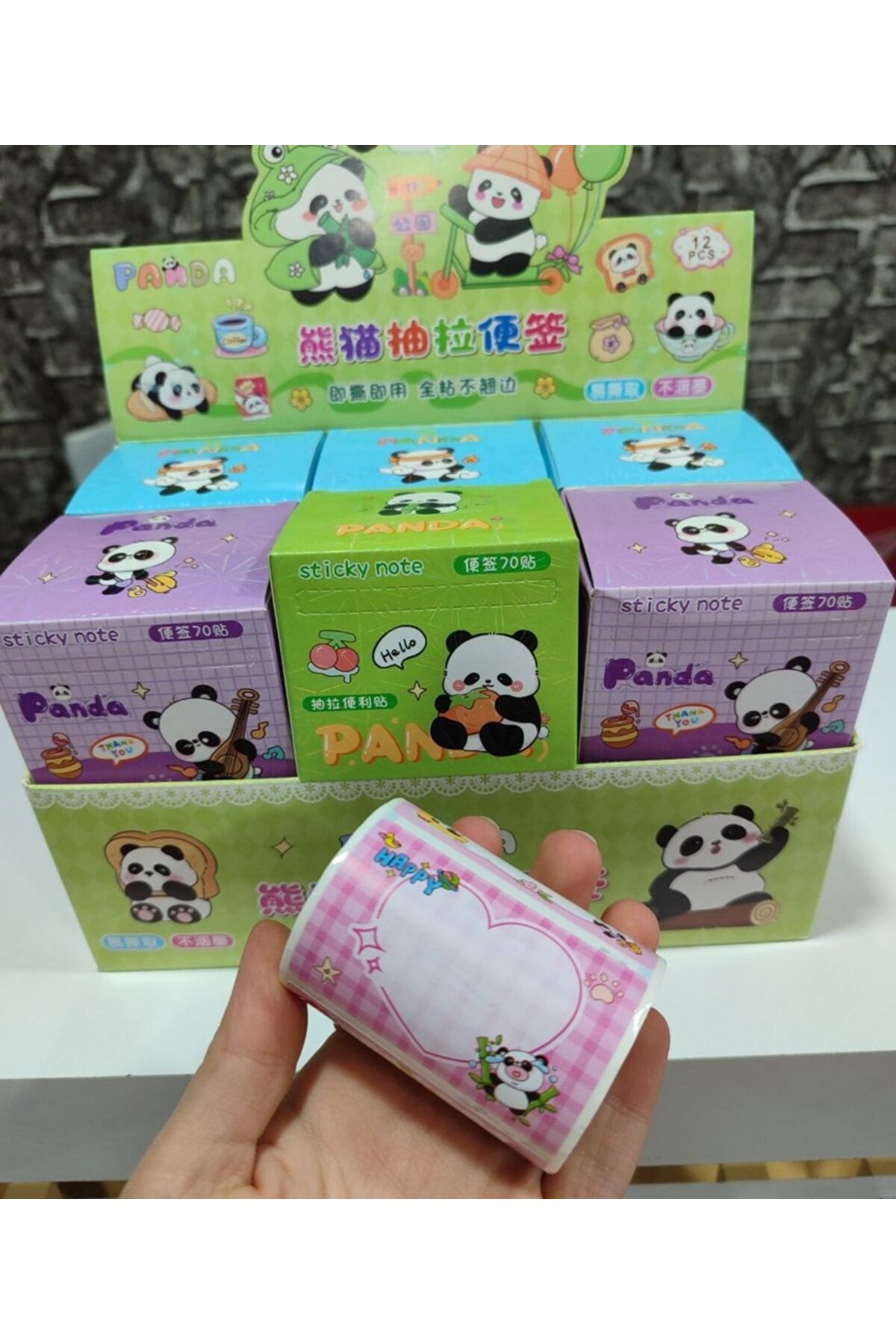 Pandalı Kutu Etiket 1 ADET