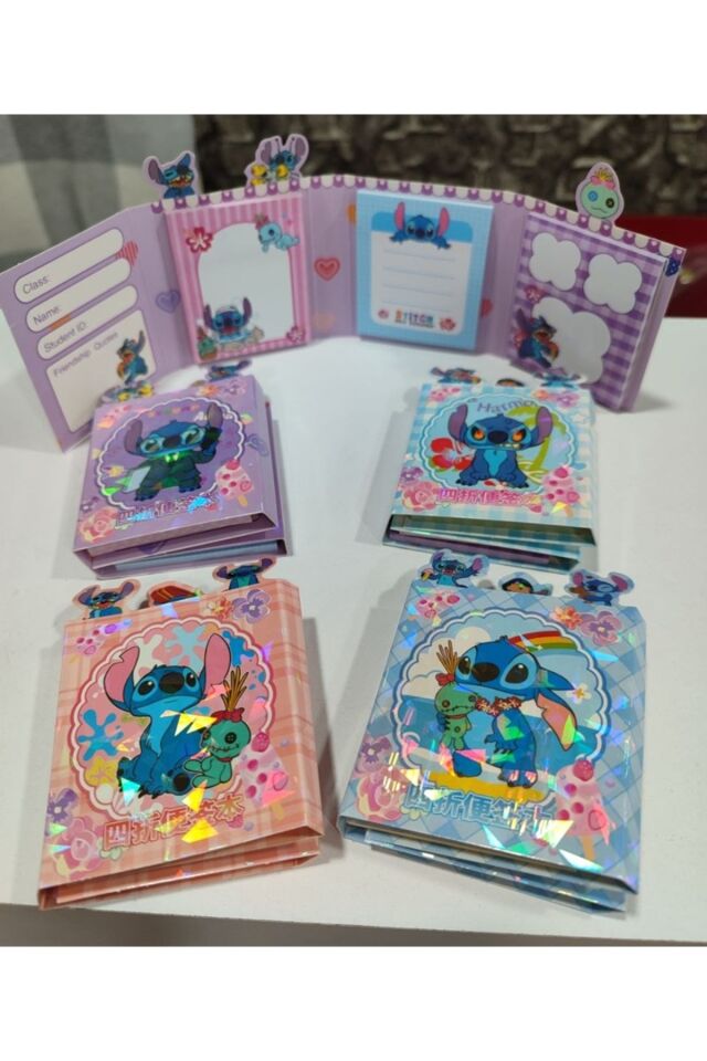 Stitch Defter Şeklinde Yapışkanlı Not Kağıdı Post-İt 1 ADET