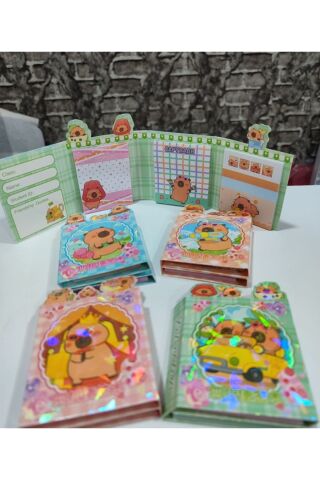 Capybara Yapışkanlı Not Kağıdı Defter Şeklinde Post-İt 1 ADET