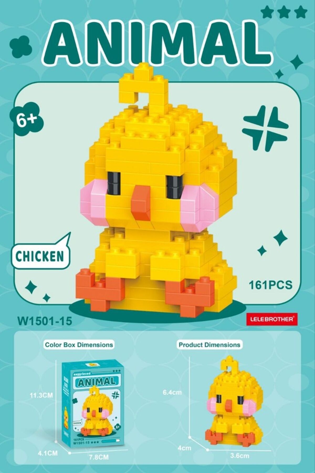 Tavuk Model Bricks Yapı Oyuncak Lego 1 ADET