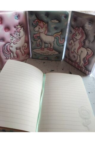 Mikro Puffy Pofuduk Not Defteri 3D Kabartmalı Squishy Defter Karışık1