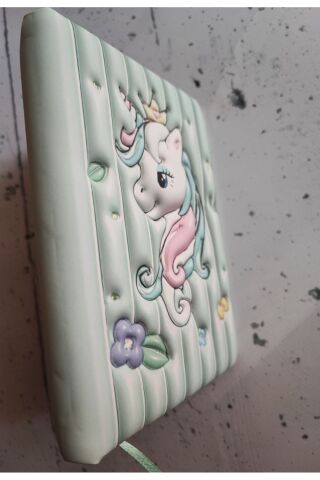 Mikro Puffy Pofuduk Not Defteri 3D Kabartmalı Squishy Defter Yeşil