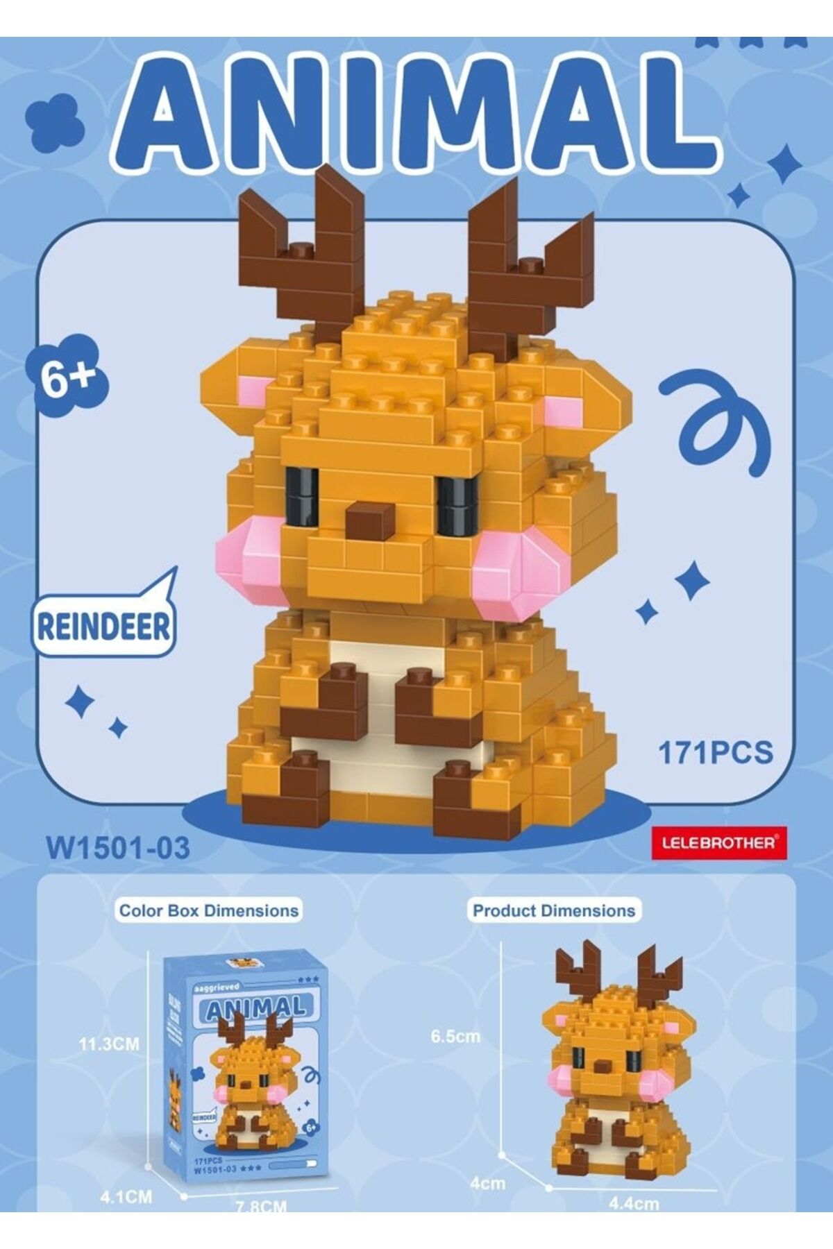 Geyikli Bricks Yapı Oyuncak Lego 1 ADET
