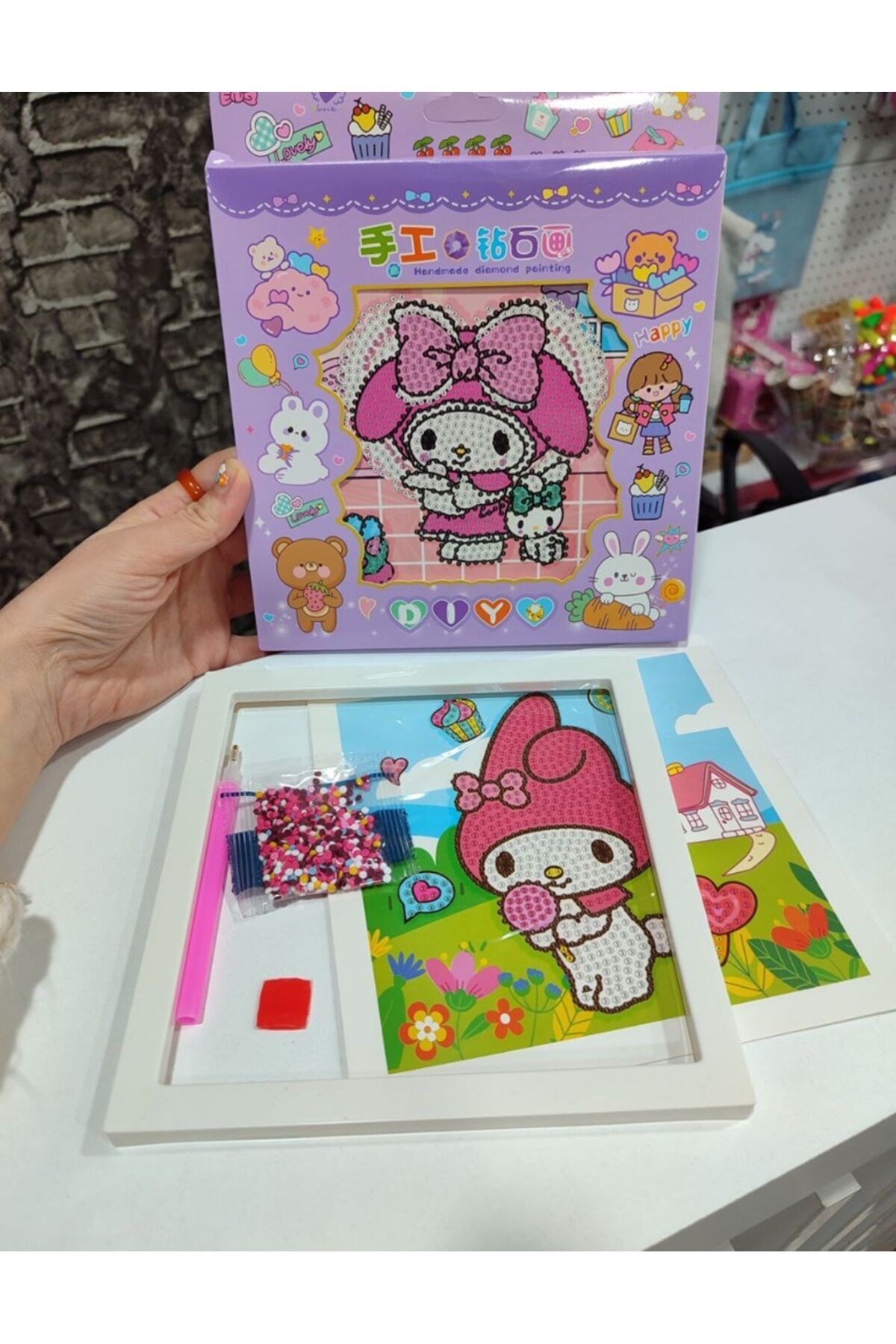 MyMelody Elmas Dizme Boyama Seti 18x18 cm 1 ADET