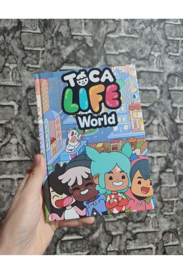 Toca Life World Sert Kapak Çizgili 80 Yaprak Defter A5 Boyutu
