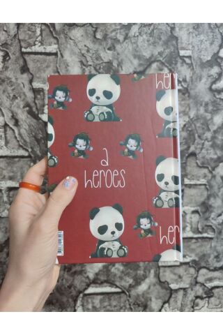 Skullpanda Sert Kapak Çizgili 80 Yaprak Defter A5 Boyutu