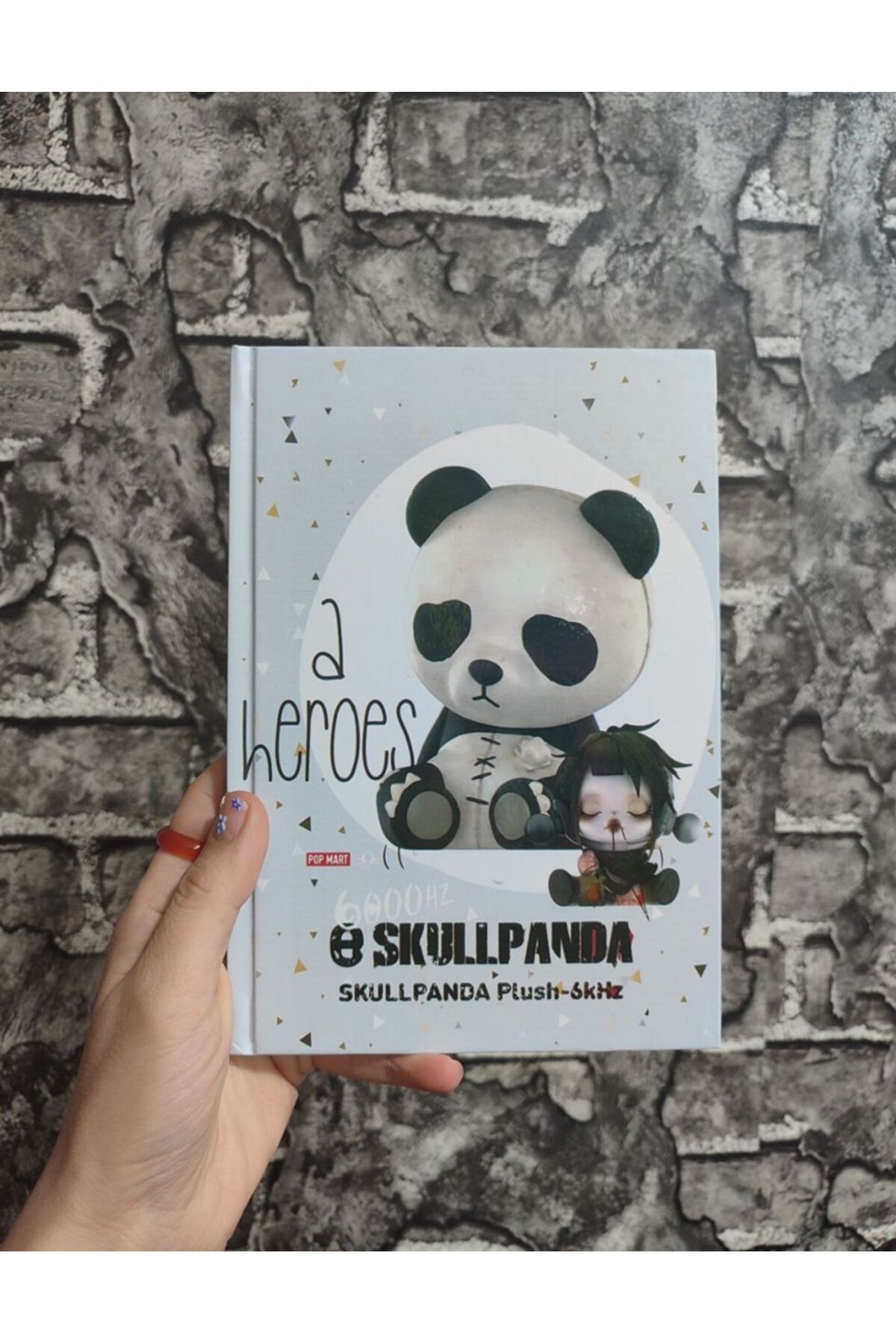Skullpanda Sert Kapak Çizgili 80 Yaprak Defter A5 Boyutu