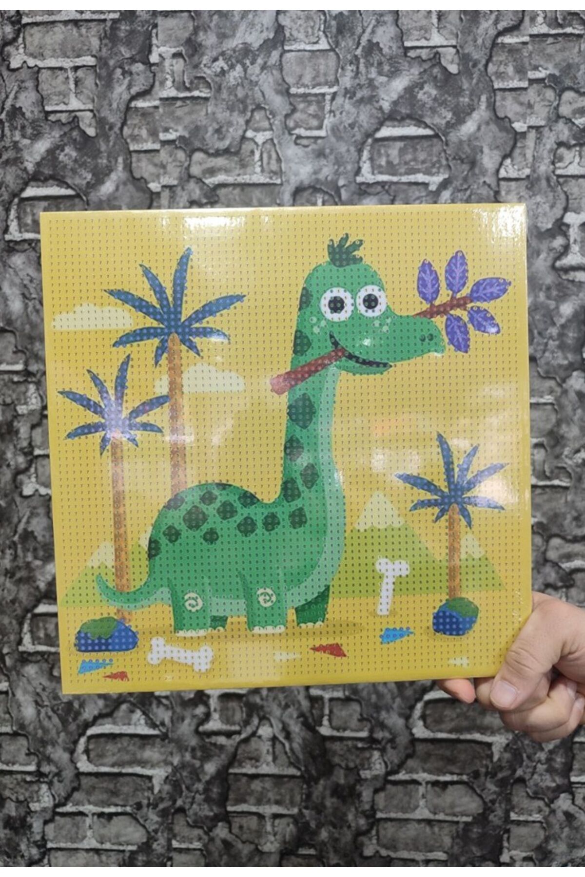 Dinazor Tuval Elmas Dizme Seti 30x30 cm 1 ADET