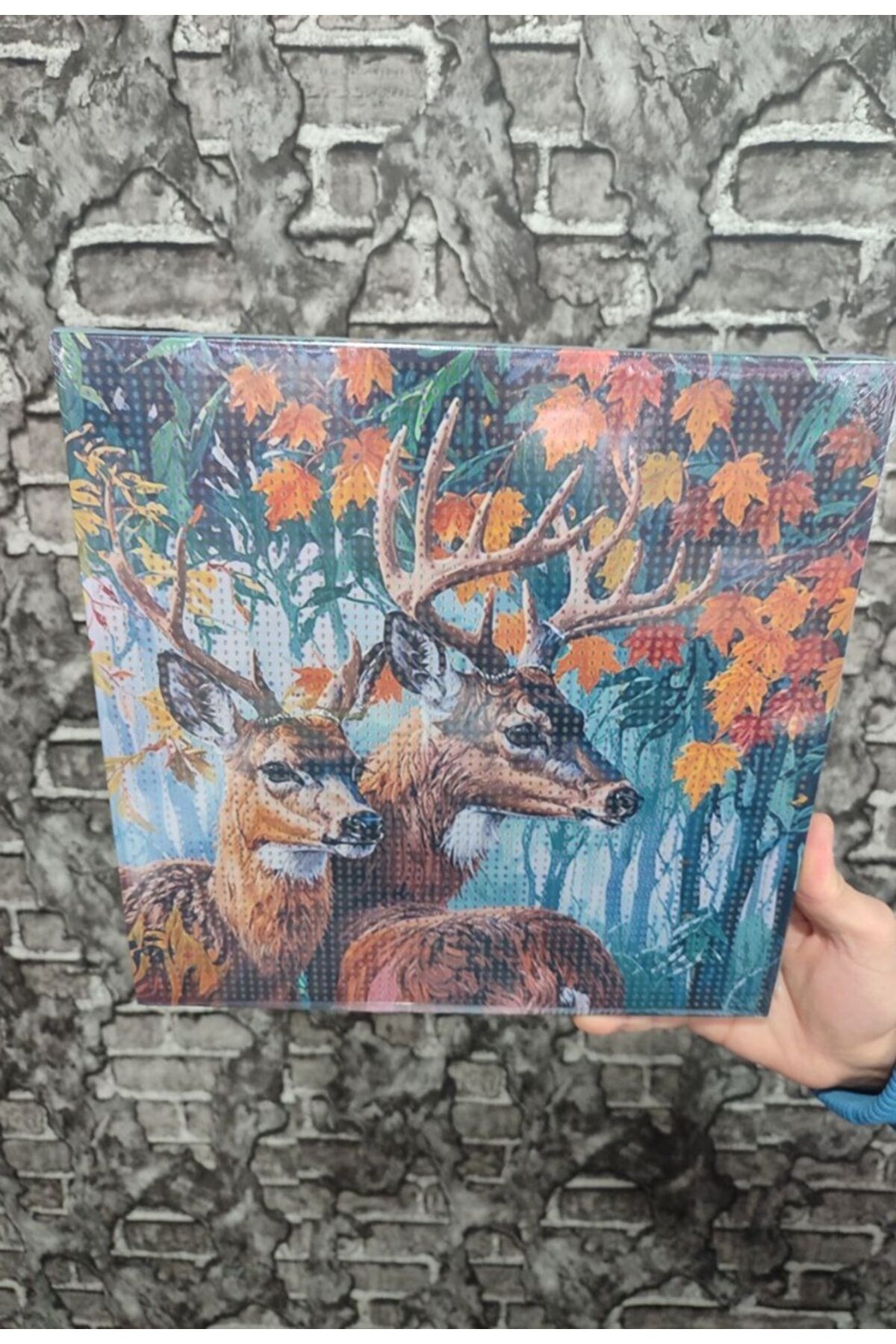 Geyik Tuval Elmas Dizme Seti 30x30 cm 1 ADET